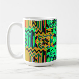 Colorful Bauhaus Geometric Design  Coffee Mug