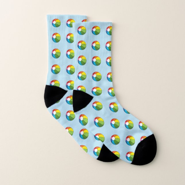 Colorful Beach Ball Socks (Pair)