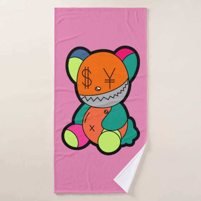 Colorful bear bath towel (Bath Towel)