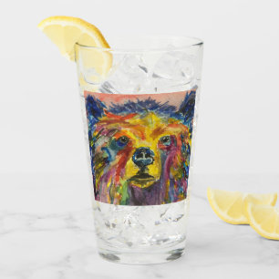 "Colorful Bear" - Beer Glass