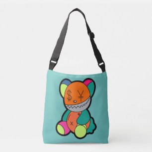 Colorful bear crossbody bag