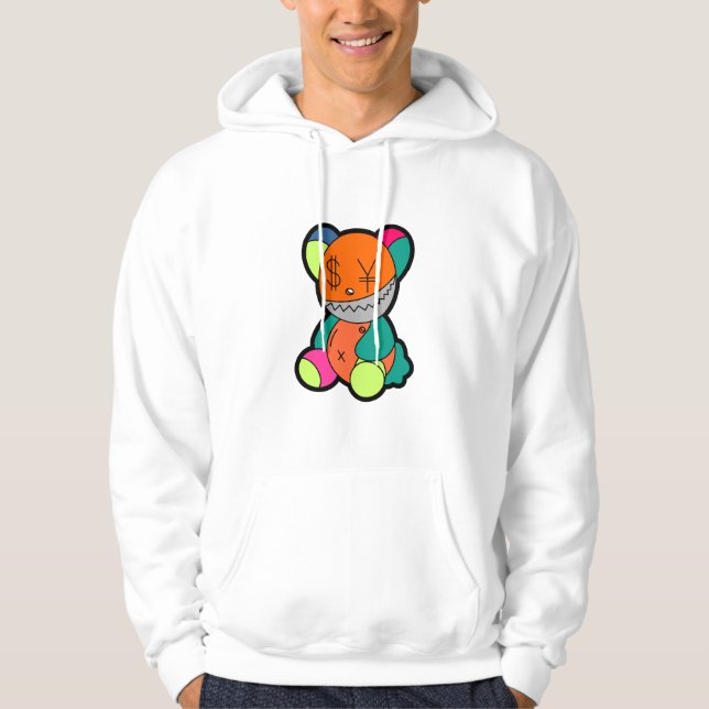 Colorful bear hoodie (Front)