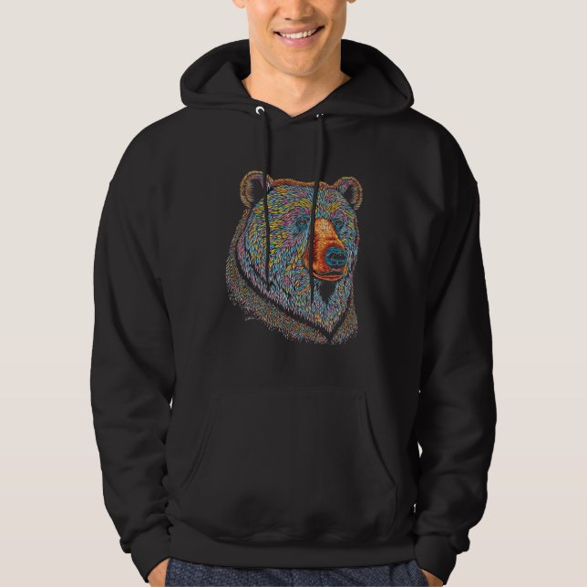 Colorful Bear Hoodie (Front)