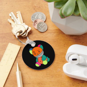 Colorful bear key ring