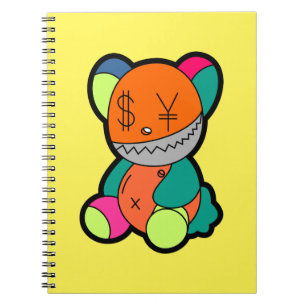 Colorful bear notebook