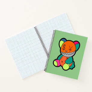 Colorful bear notebook