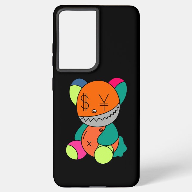 Colorful bear samsung galaxy s21+ case (Back)