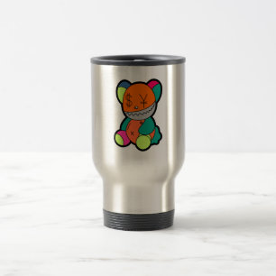 Colorful bear travel mug
