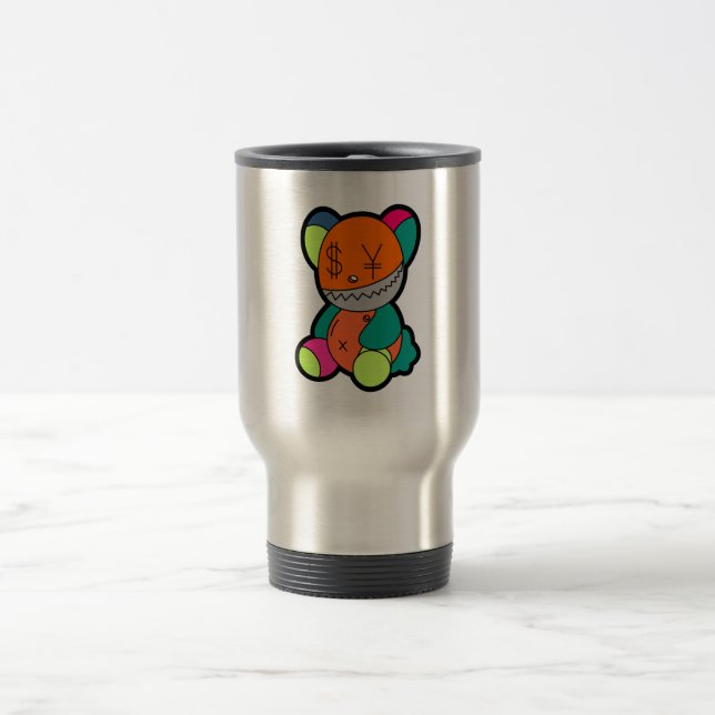 Colorful bear travel mug (Center)