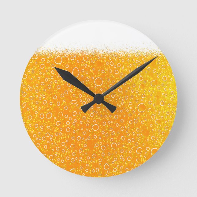 Colorful beer round clock (Front)