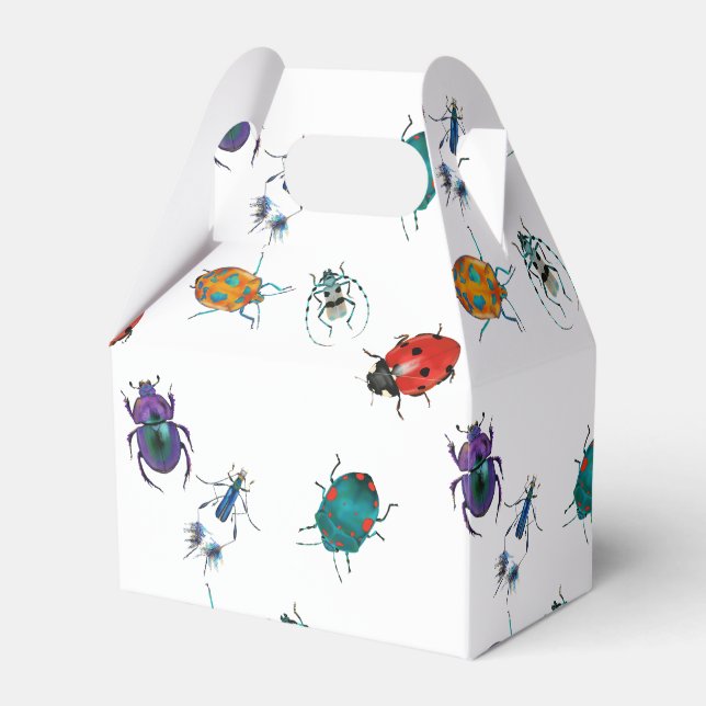 Colorful beetles  favour box (Front Side)