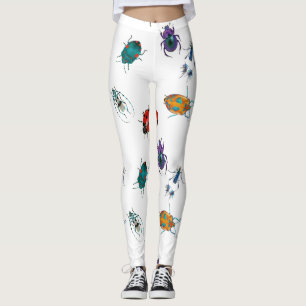 Colorful beetles  leggings