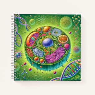 Colorful Biology Illustration for Science Lovers Notebook
