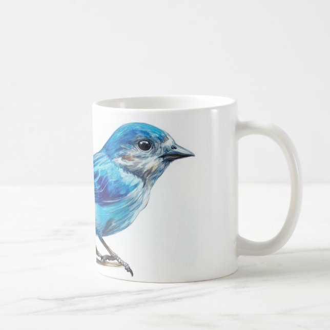 colorful bird coffee mug (Right)