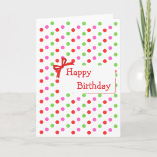 colorful birthday card