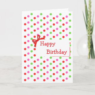 colorful birthday card