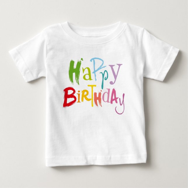 Colorful Birthday Kids Tee (Front)