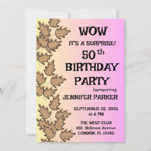 Colorful Birthday party Invitation