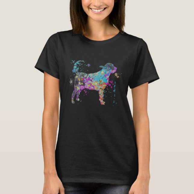 Colorful Bloodhound   Dog Bloodhounds T-Shirt (Front)