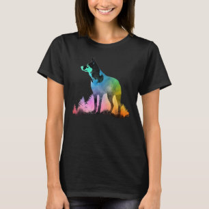 Colorful Blue Heeler Nature Australian Cattle Dog  T-Shirt
