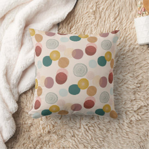 Colorful Bohemian Style Circled Design Cushion