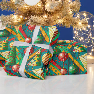 Colorful Boho Christmas  Wrapping Paper