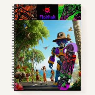Colorful Boho Ninja Notebook