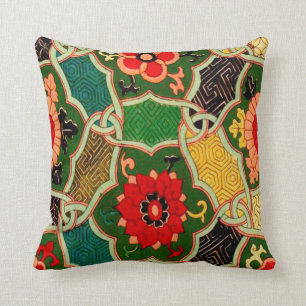 Colorful Boho Throw Pillow Oriental Design 16 X 19