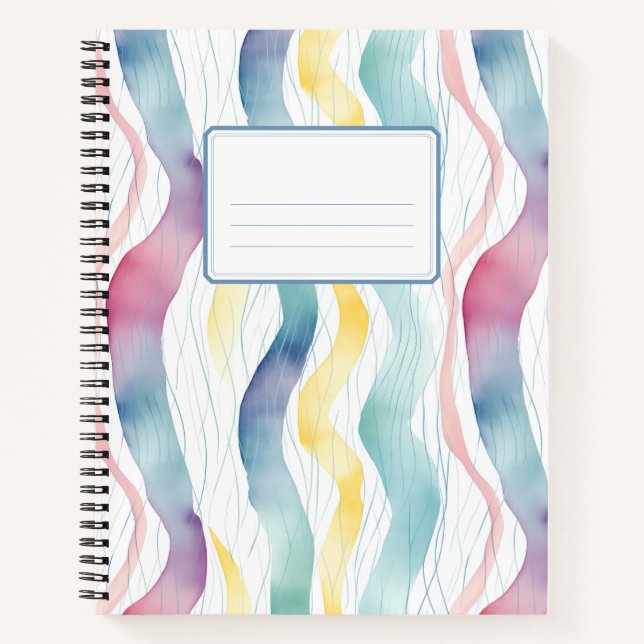 Colorful bold lines notebook (Front)