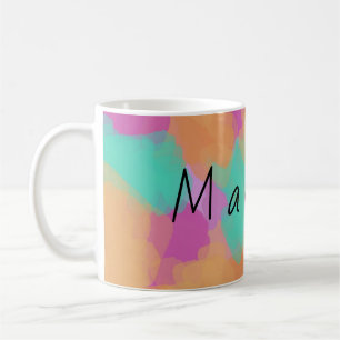 Colorful Bold Modern Artist Pattern Coffee Mug