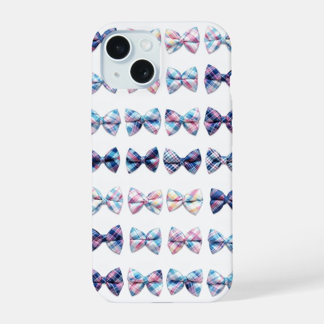 Colorful Bow Tie Pattern Phone Case (Back)