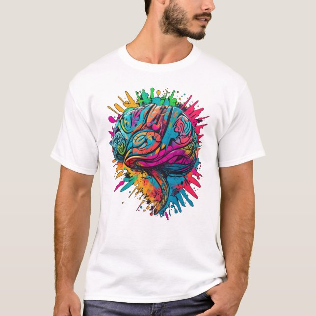 Colorful brain T-Shirt (Front)