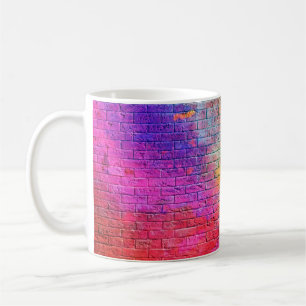 Colorful brick wall backgroundwall,color,backgroun coffee mug