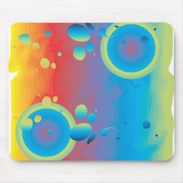 COLORFUL BUBBLES MOUSE MAT (Front)