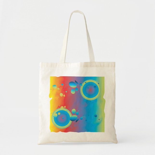 COLORFUL BUBBLES TOTE BAG (Front)