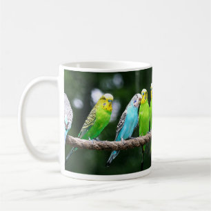 Colorful Budgies Coffee Mug