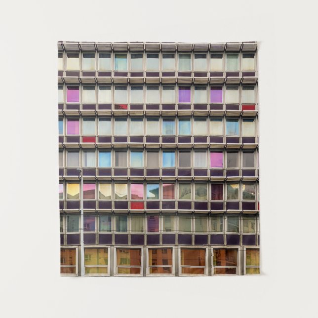 Colorful building tapestry (Front)