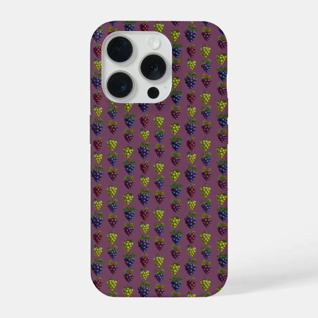 Colorful bunches of grapes iPhone case (Back)