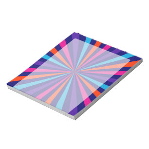 Colorful Burst Spinning Wheel Design Notepad