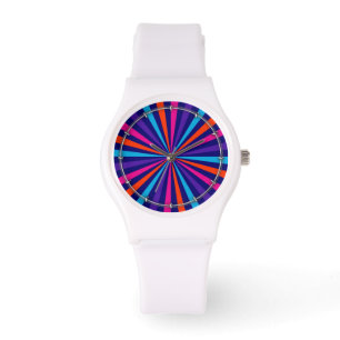 Colorful Burst Spinning Wheel Design Watch