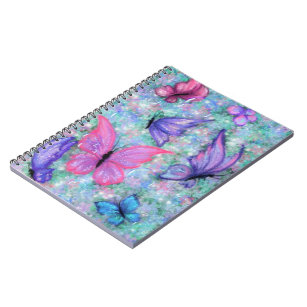Colorful Butterflies Flying Notebook