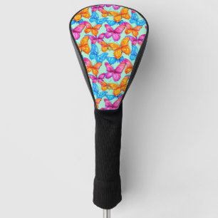 Colorful Butterflies Pattern Golf Head Cover
