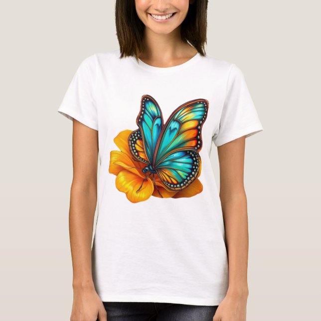 colorful butterfly art T-Shirt (Front)