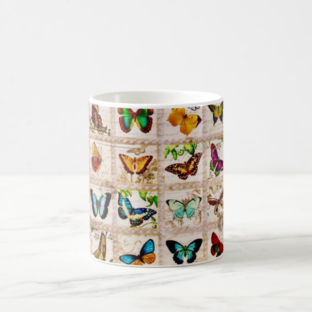 Colorful Butterfly Collection  Mug (Center)