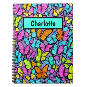 Colorful Butterfly Pattern Notebook