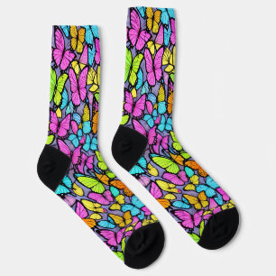 Colorful Butterfly Pattern Socks