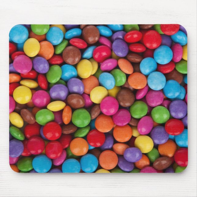 Colorful Button Candy Mouse Mat (Front)