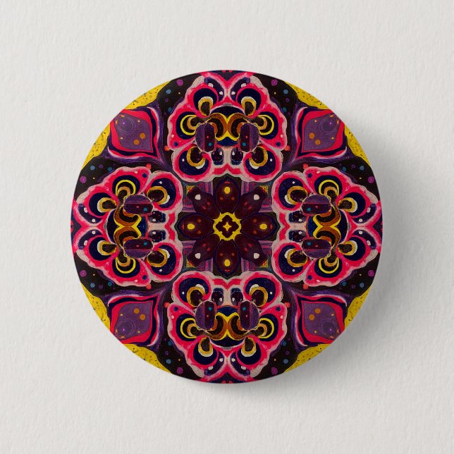 colorful button kaleidoscopic design (Front)
