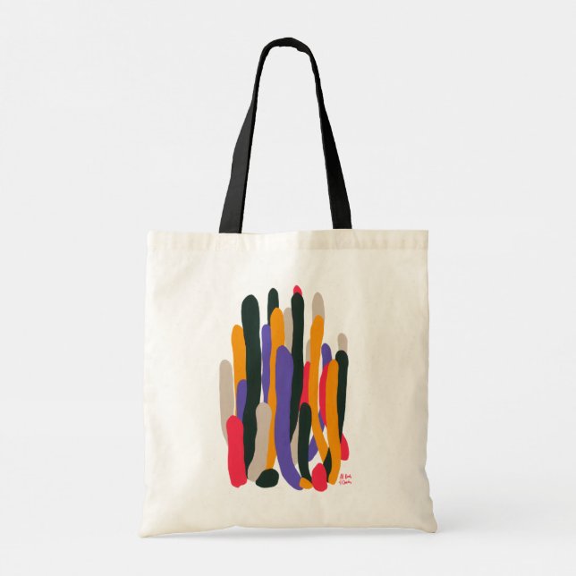Colorful Cacti Tragetasche Tote Bag (Back)