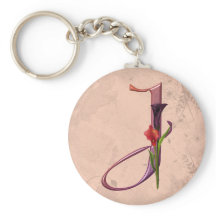 Colorful Calla Initial J